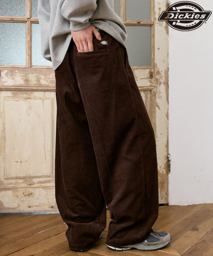 Dickies / 打褶寬版燈芯絨工作褲(日本聯名限定)