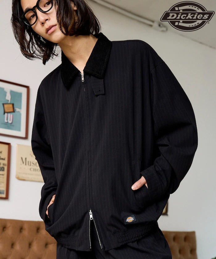 Dickies / 燈芯絨領拉鍊工作外套(日本聯名限定)