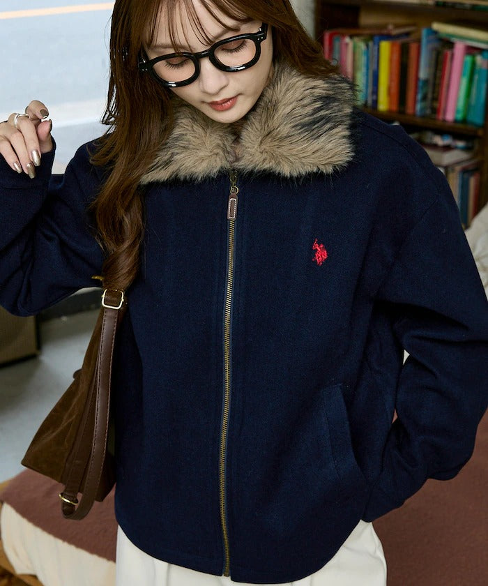U.S. POLO ASSN. × PUBLUX / 2WAY 可拆 拉鍊外套(日本聯名限定)