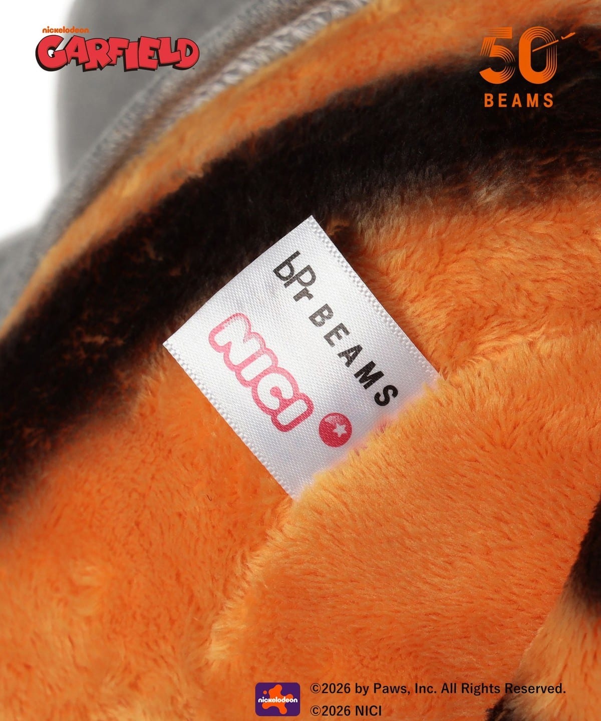 NICI × bPr BEAMS / 大型加菲貓50週年紀念玩偶(日本聯名限定)