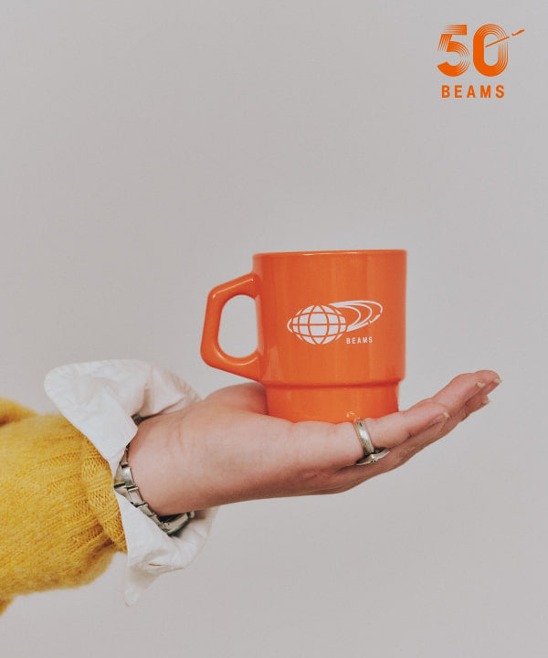 Fire-King × BEAMS / ADVERTISING MUG / 50 週年馬克杯