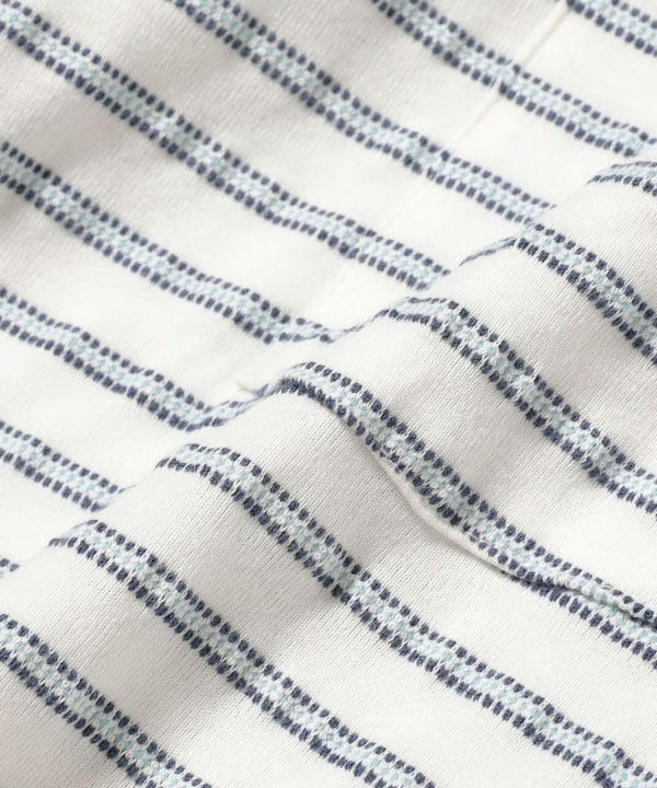 BEAMS PLUS / 立體織紋長袖口袋T恤