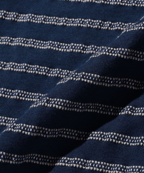 BEAMS PLUS / 立體織紋長袖口袋T恤