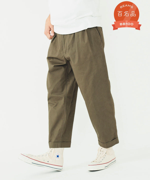 BEAMS PLUS 2 PLEATED CHINO PANTS / 2摺錐形神褲
