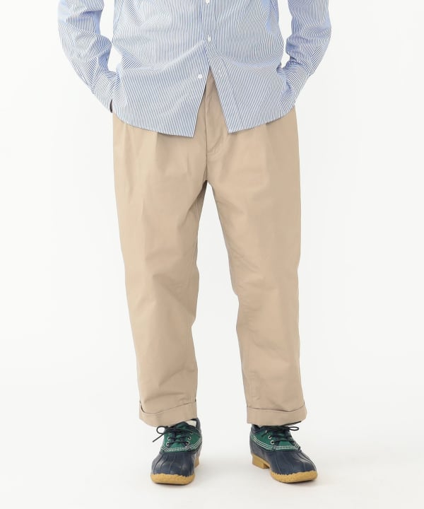 BEAMS PLUS 2 PLEATED CHINO PANTS / 2摺錐形神褲