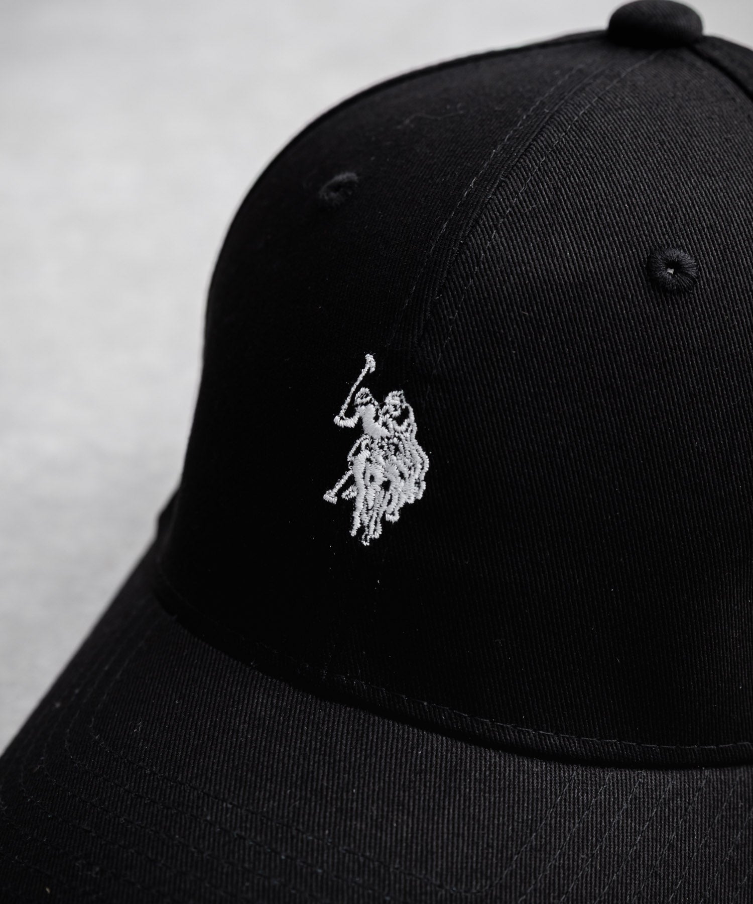 U.S. POLO ASSN. / 刺繡標誌純棉斜紋棒球帽