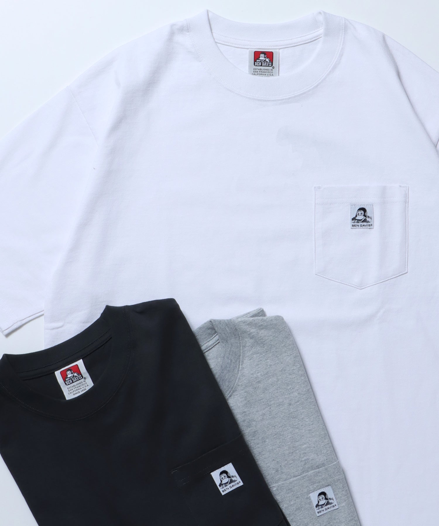 BEN DAVIS WHITE LABEL BIG POCKET TEE / 白標 口袋 短袖T恤
