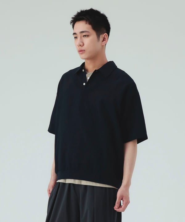 BEAMS HEART / 亞麻 速乾 POLO 衫