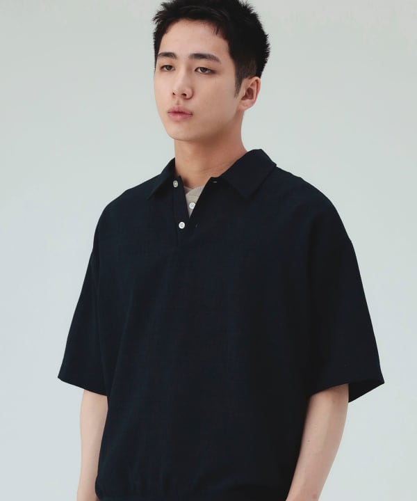 BEAMS HEART / 亞麻 速乾 POLO 衫