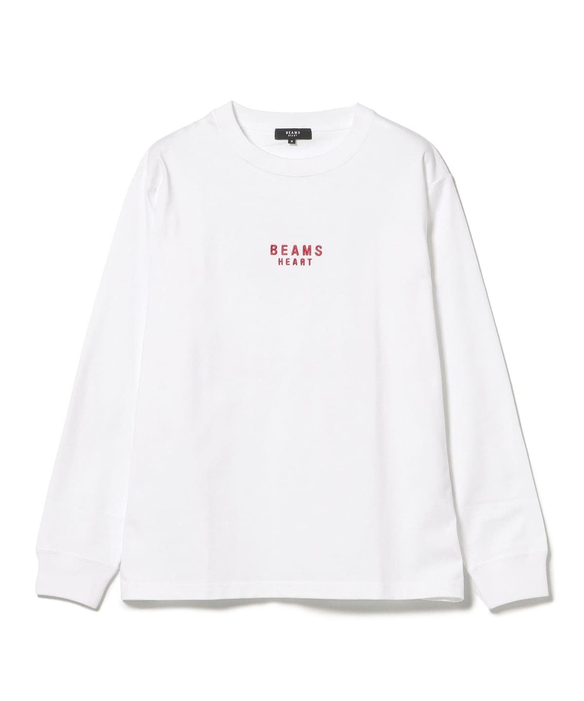 BEAMS HEART / 有機棉品牌刺繡長袖T恤