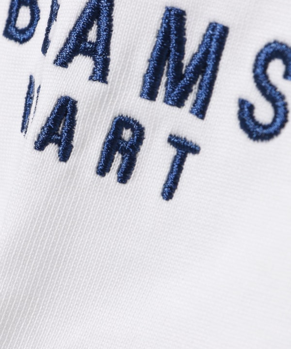 BEAMS HEART / 刺繡標識厚磅長袖T恤