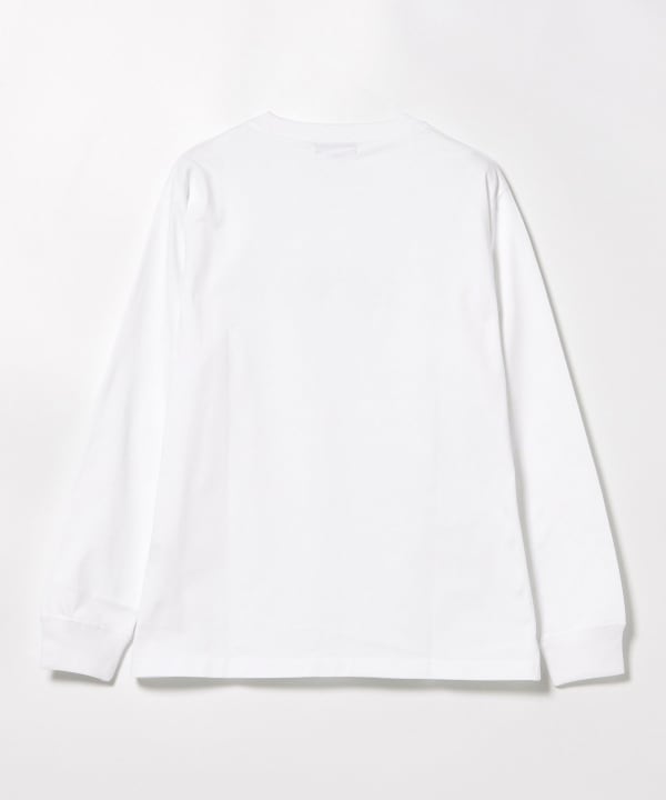 BEAMS HEART / 刺繡標識厚磅長袖T恤