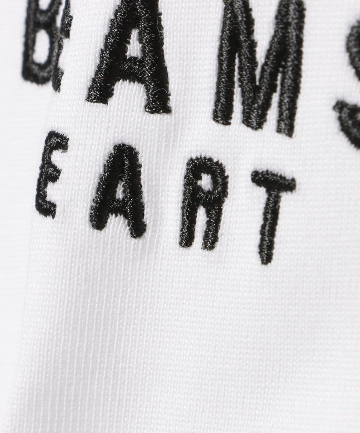 BEAMS HEART / 有機棉品牌刺繡長袖T恤
