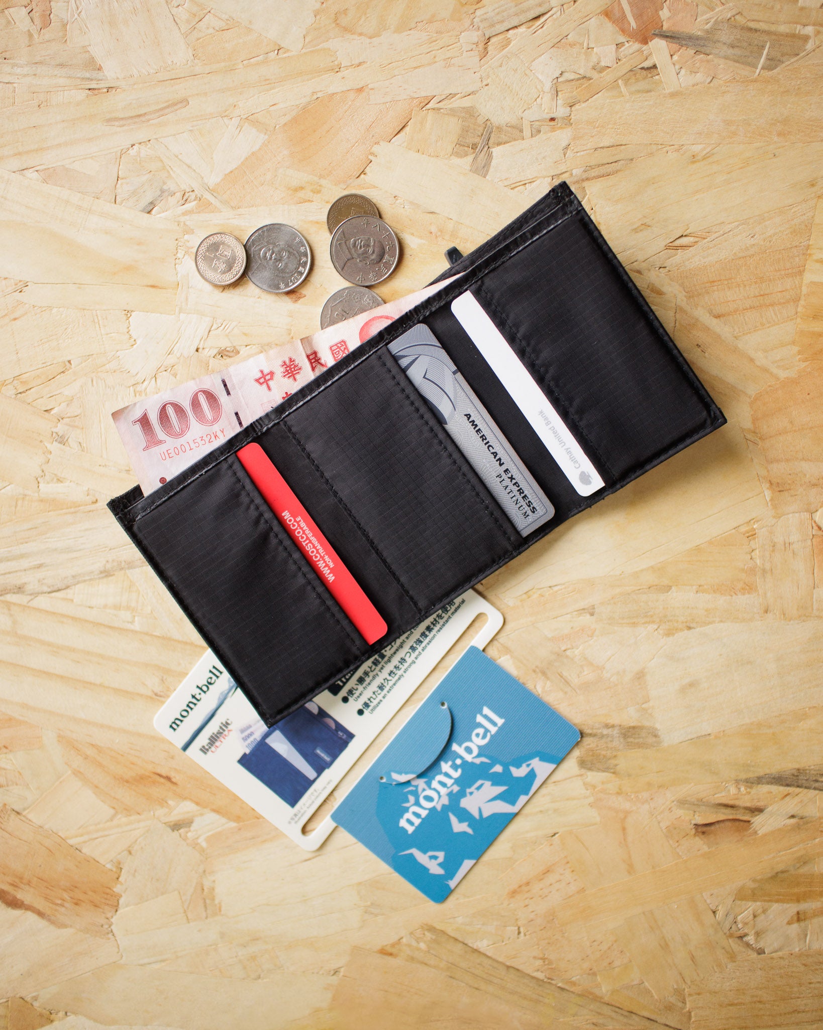 Mont-bell / 15克 極輕量 三摺錢包