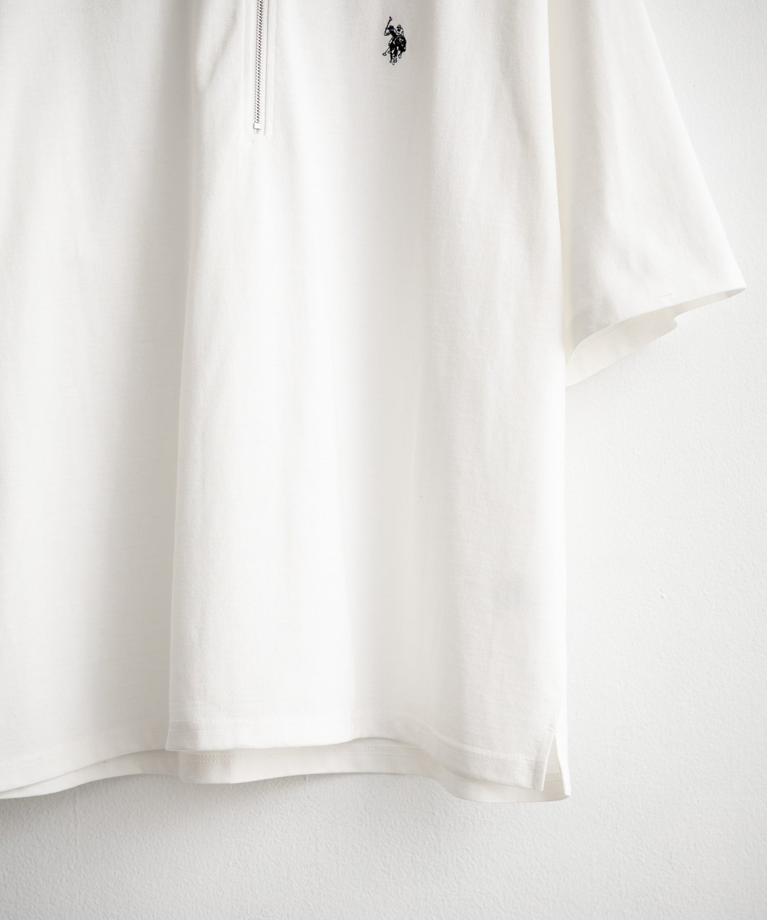 U.S. POLO ASSN. / 半拉鍊刺繡短袖 Polo 衫