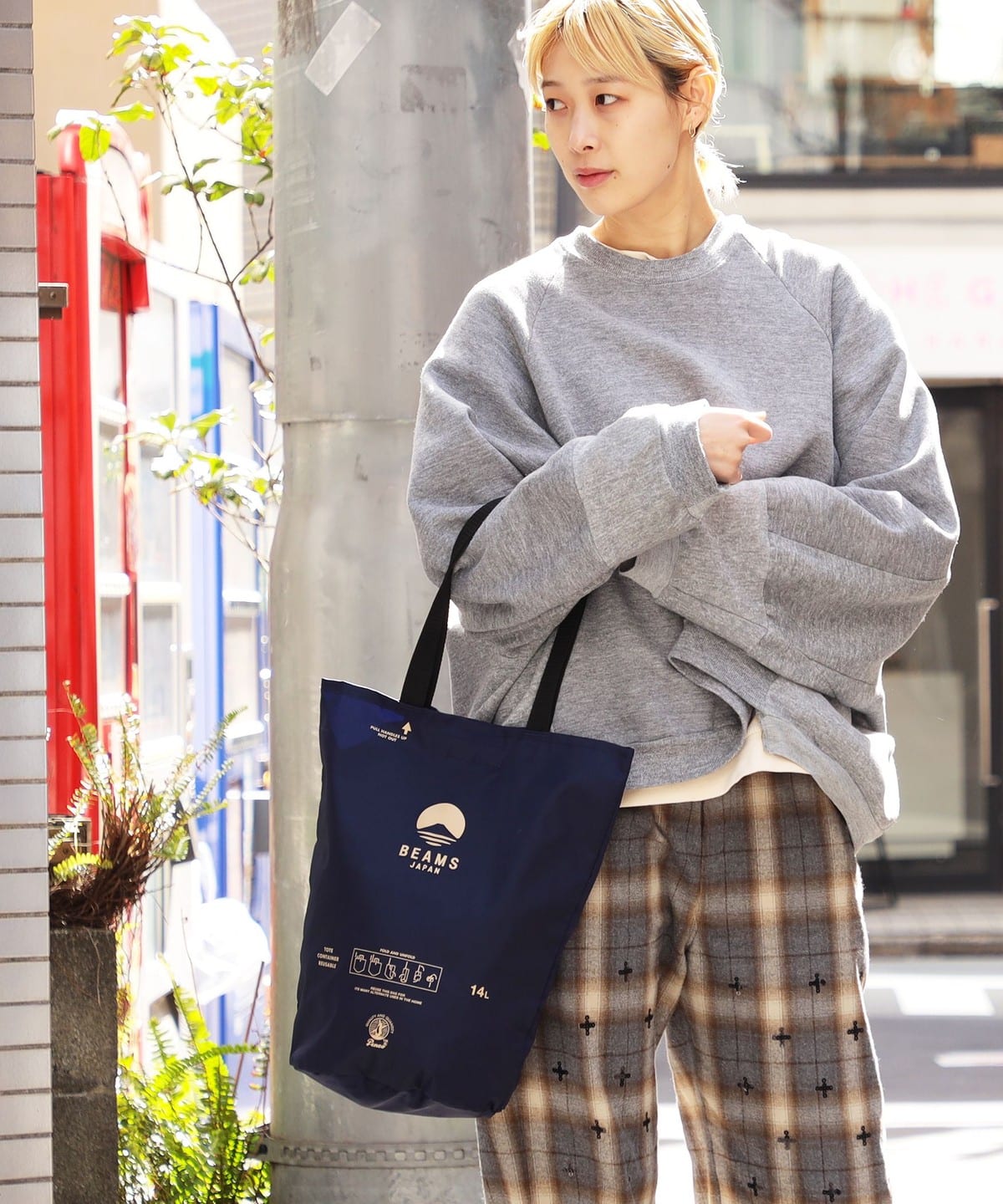 BEAMS JAPAN X PENCO / 聯名桶型托特包