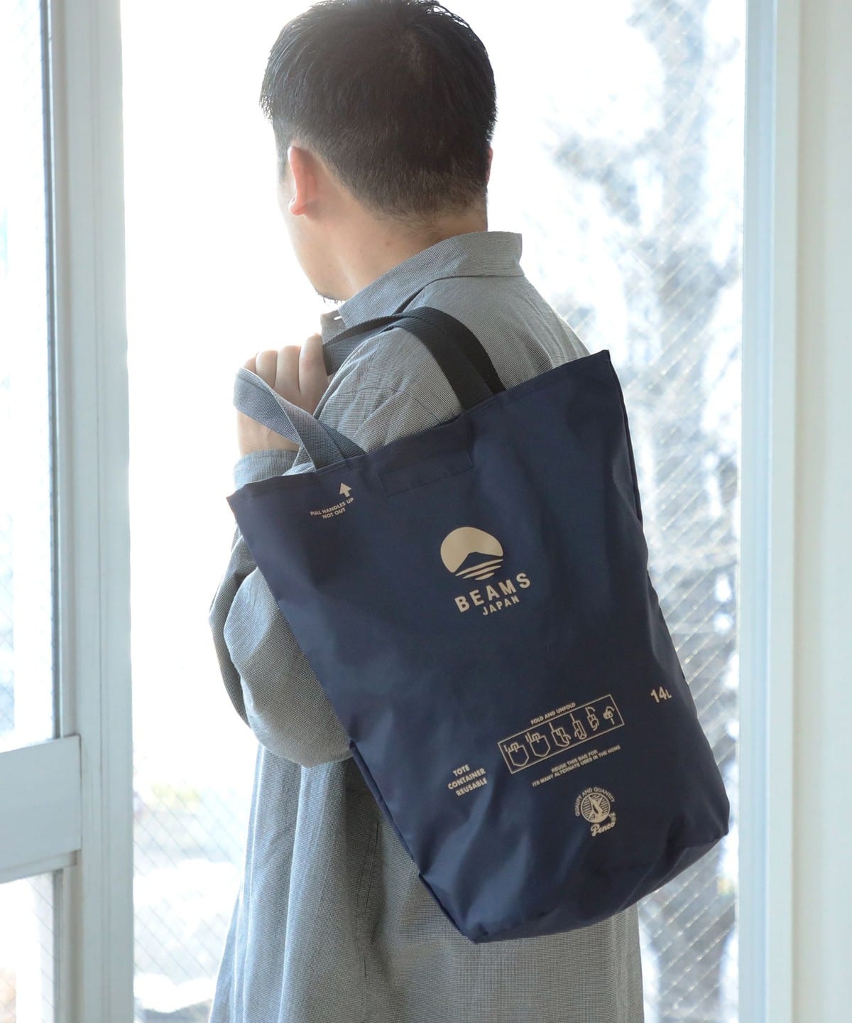 BEAMS JAPAN X PENCO / 聯名桶型托特包