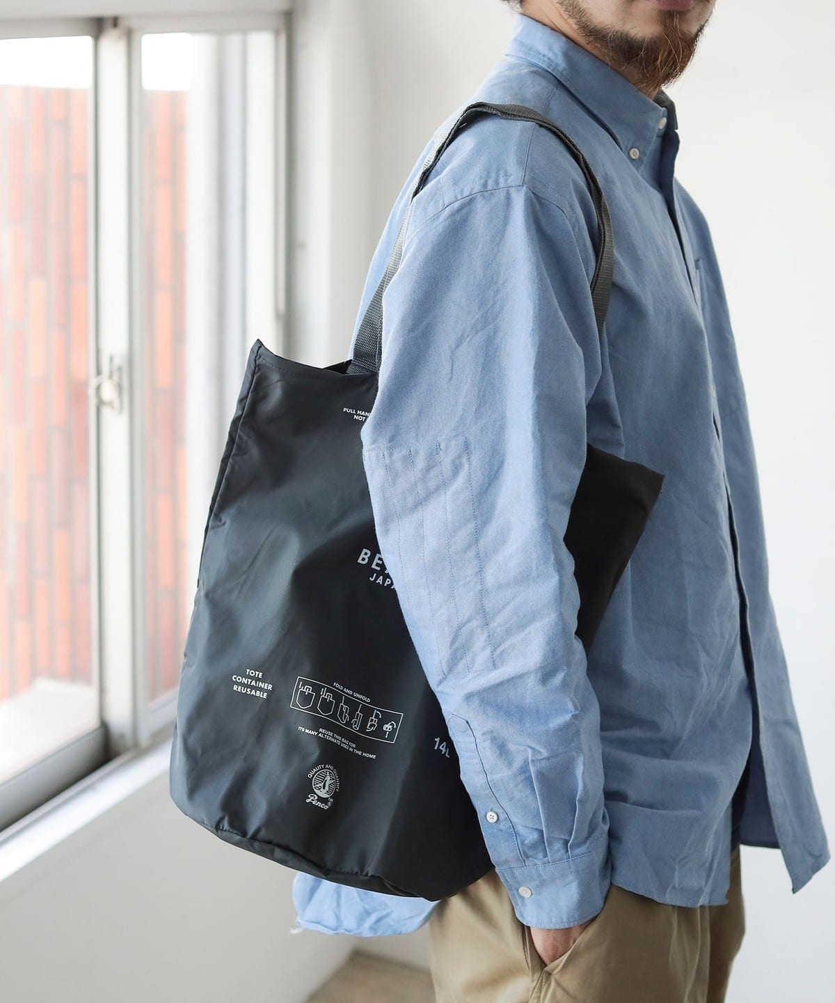 BEAMS JAPAN X PENCO / 聯名桶型托特包