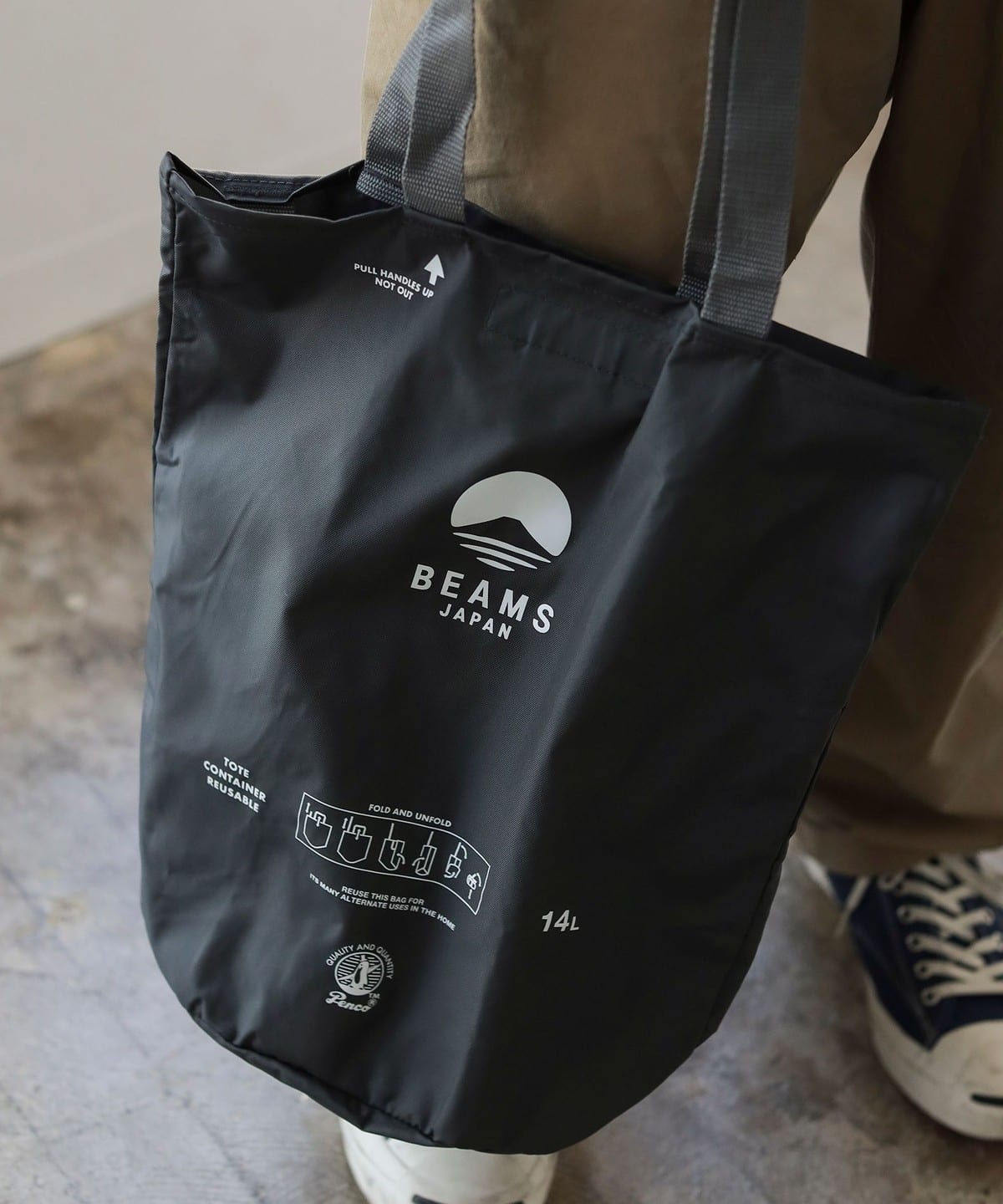 BEAMS JAPAN X PENCO / 聯名桶型托特包