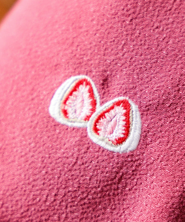 BEAMS JAPAN / 和菓子刺繡縮緬束口袋