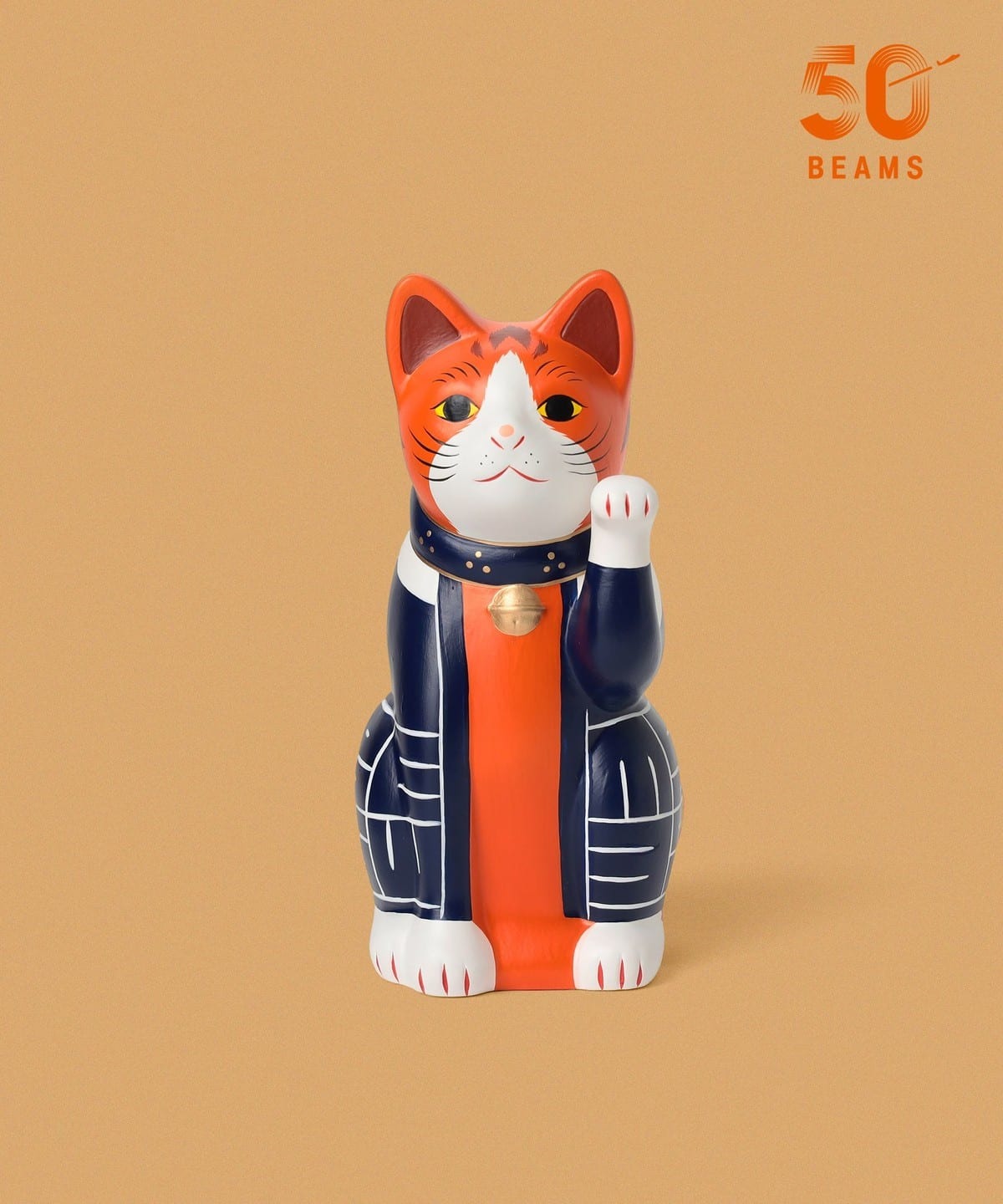 中外陶園 × BEAMS JAPAN/祭典招財貓擺飾 左手 5號