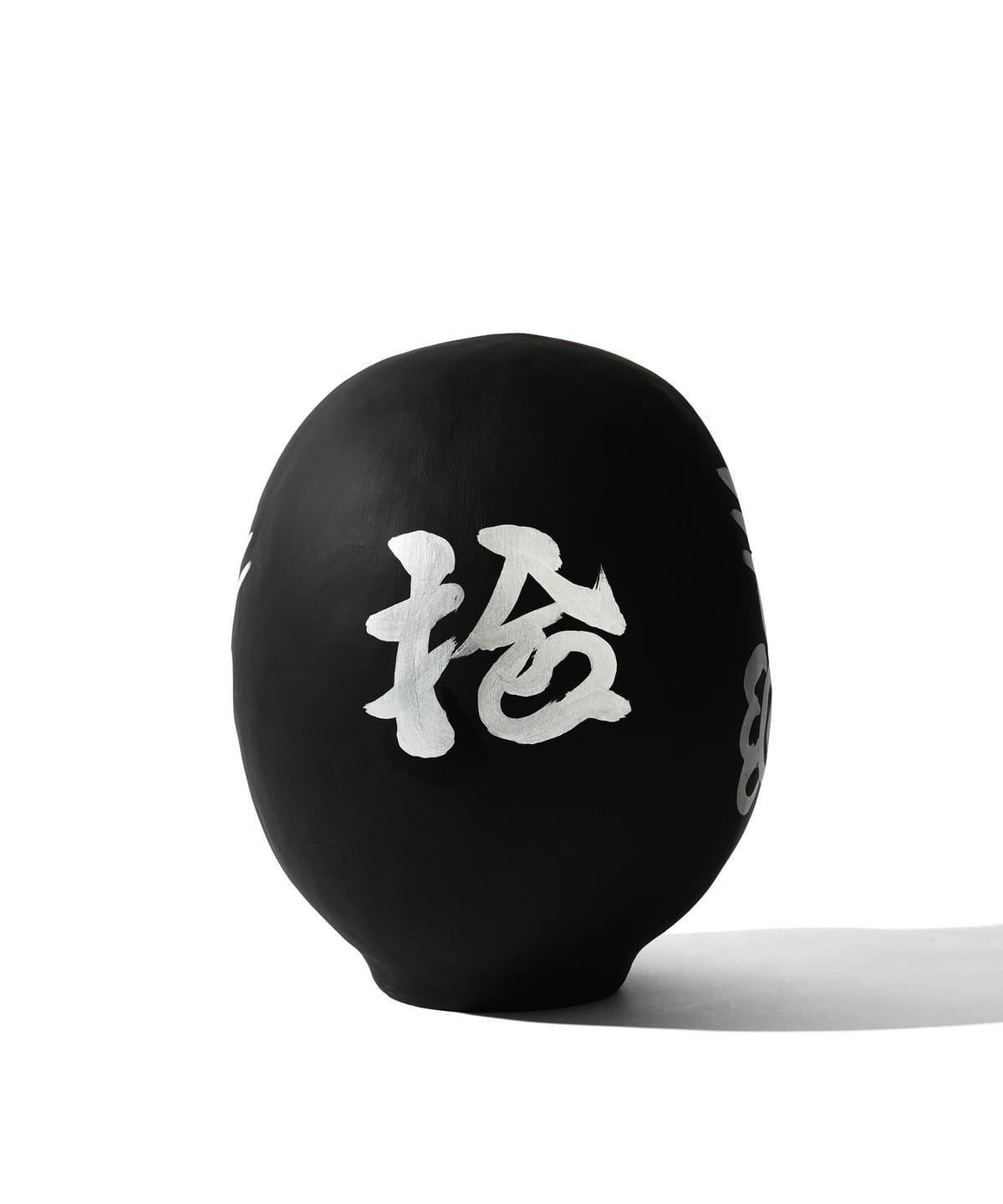 白河だるま總本舗 × BEAMS JAPAN / 墨黑鬍鬚文字達摩 25cm(日本聯名限定)