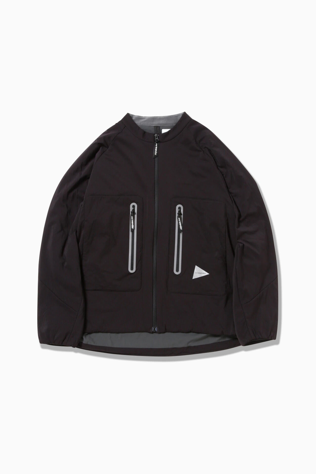 and wander alpha AIR collarless jacket / 無領輕量保溫外套