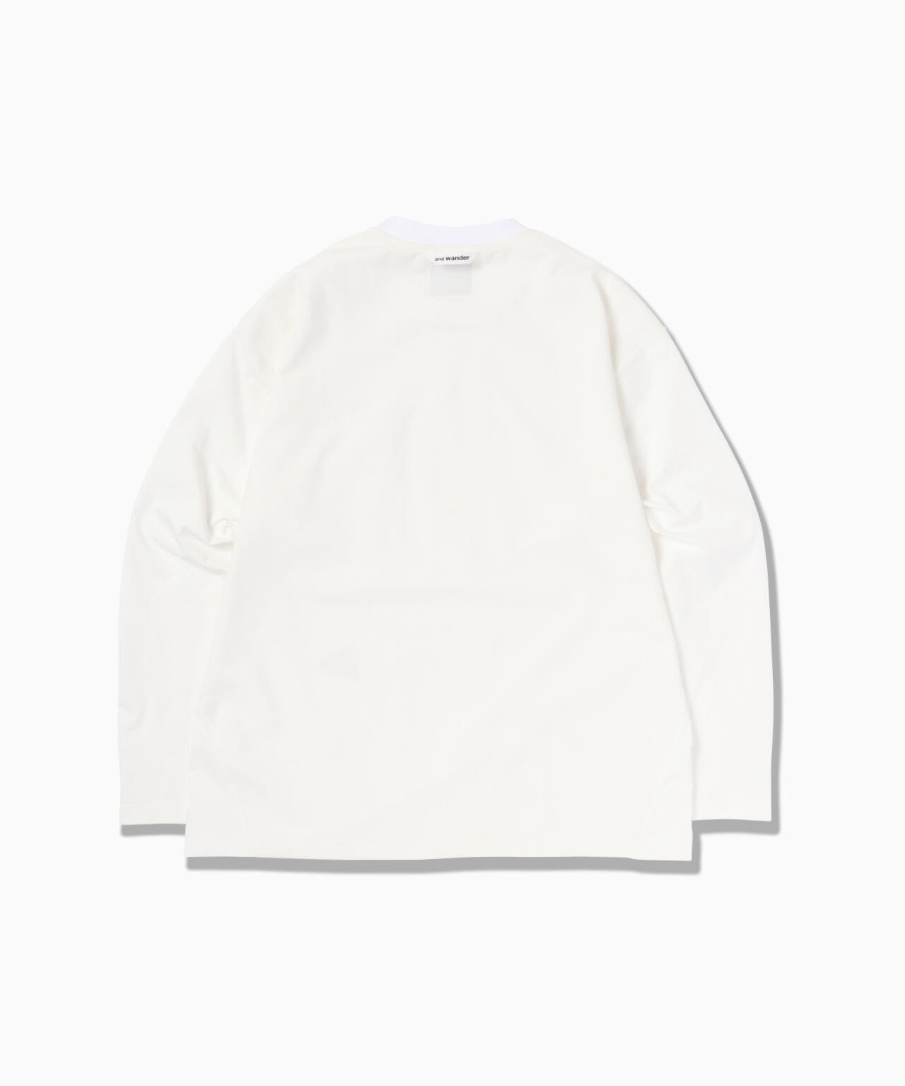 and wander hybrid warm pocket LS T / 保暖機能口袋長袖T恤