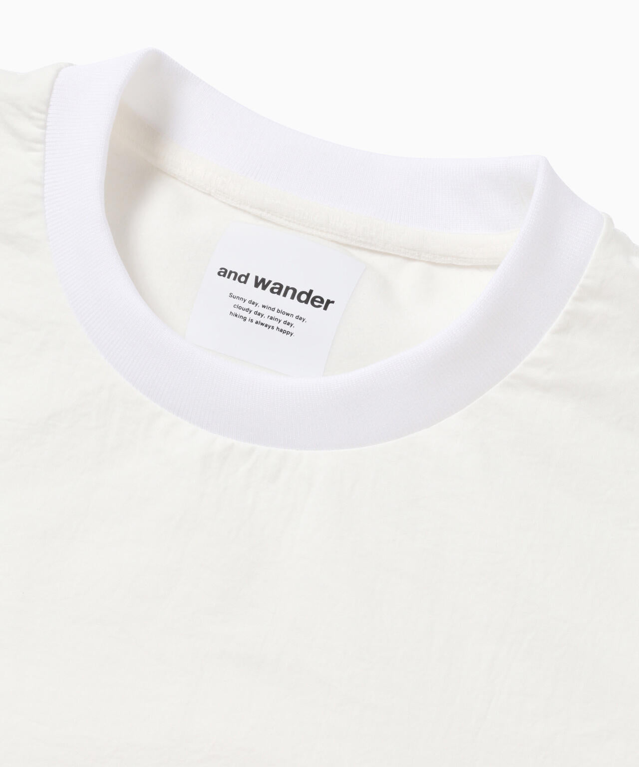 and wander hybrid warm pocket LS T / 保暖機能口袋長袖T恤