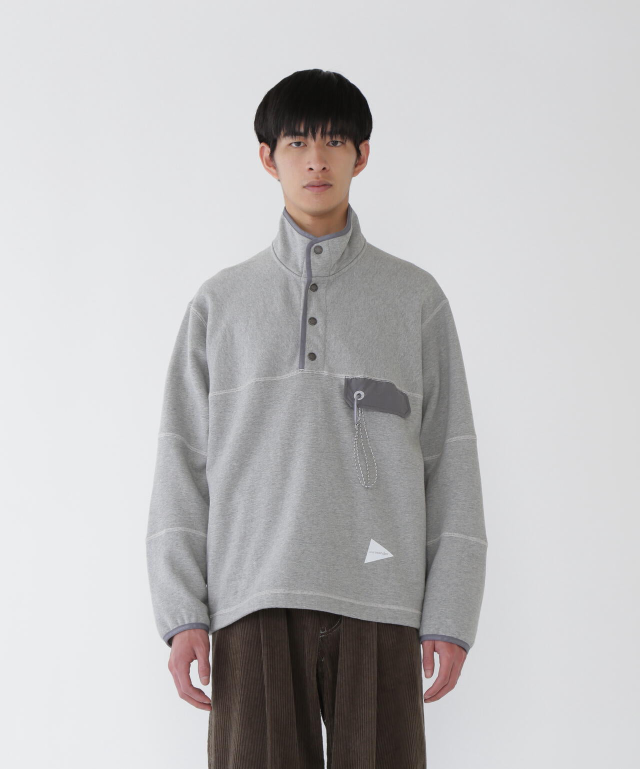 and wander sweat pullover / 重磅棉質半開襟衫