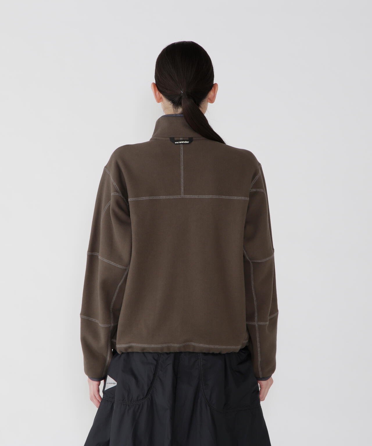 and wander sweat pullover / 重磅棉質半開襟衫