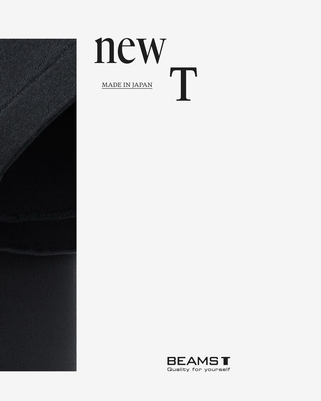 BEAMS newT Made in Japan / 日本製 高密度雙股天竺 短袖T恤