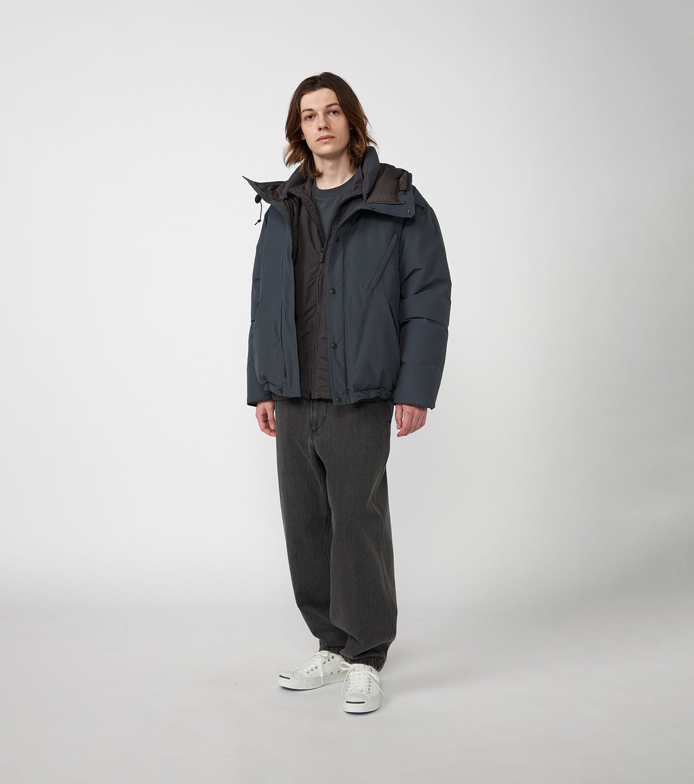 THE NORTH FACE Purple Label Double Peak Short Down Parka / 短版立體結構 羽絨連帽外套