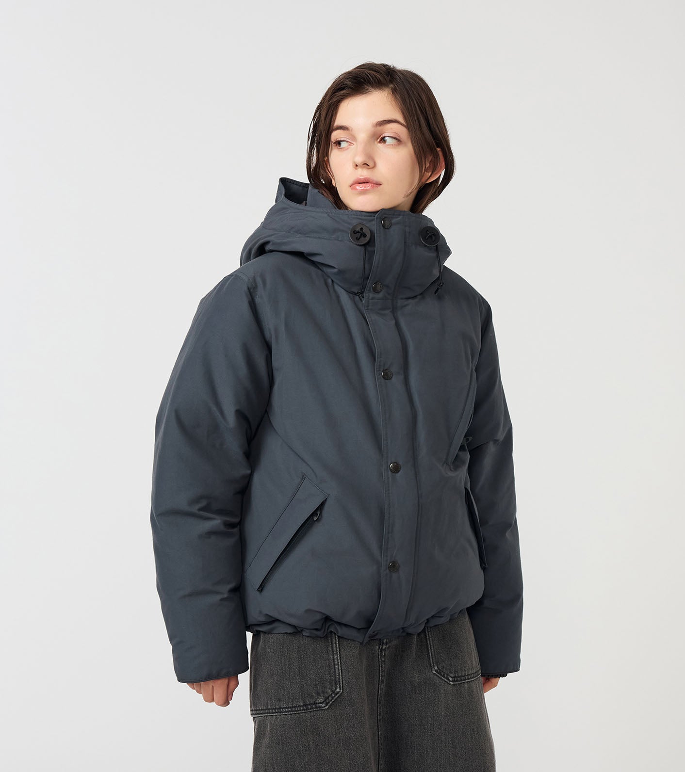 THE NORTH FACE Purple Label Double Peak Short Down Parka / 短版立體結構 羽絨連帽外套