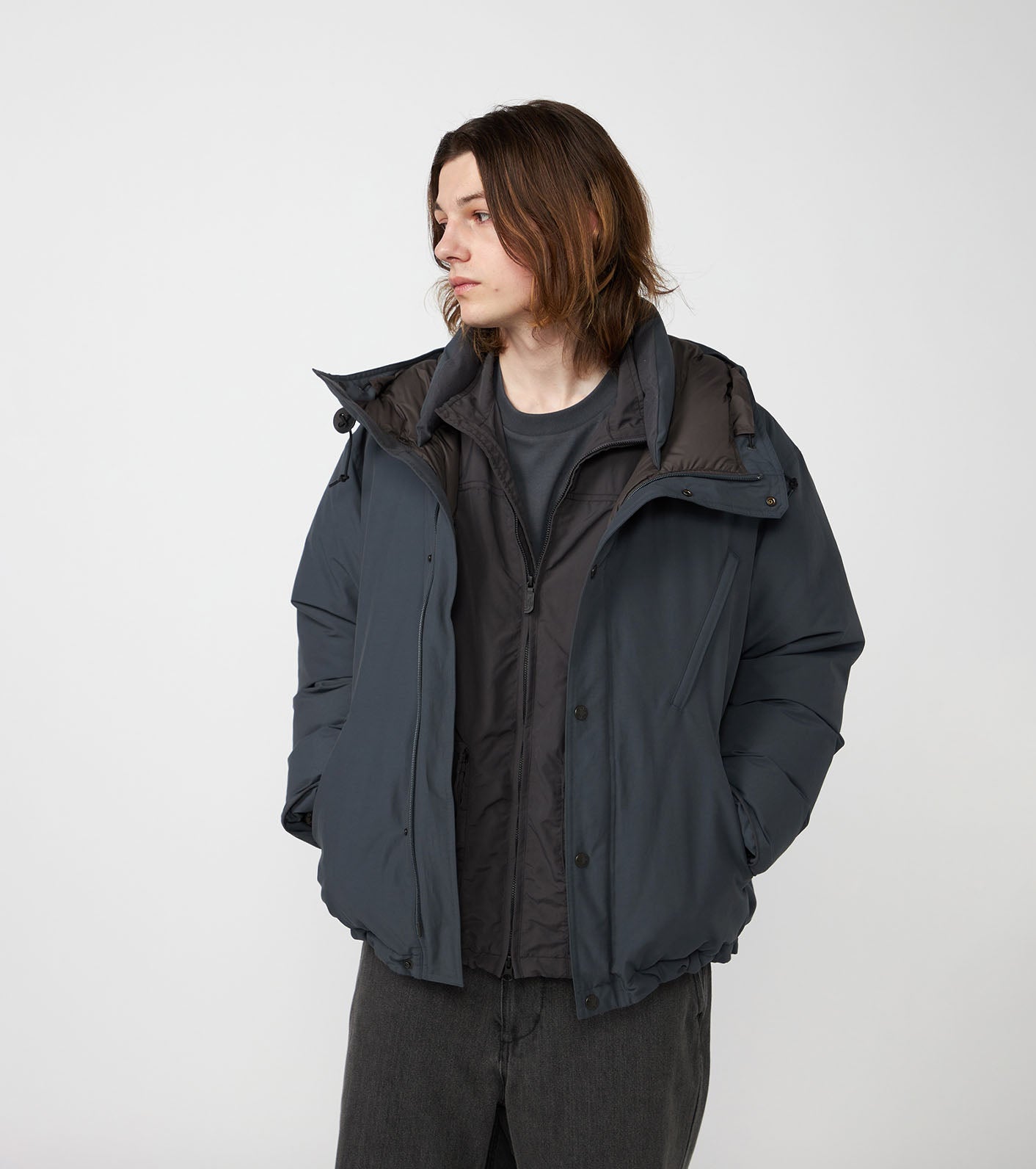 THE NORTH FACE Purple Label Double Peak Short Down Parka / 短版立體結構 羽絨連帽外套