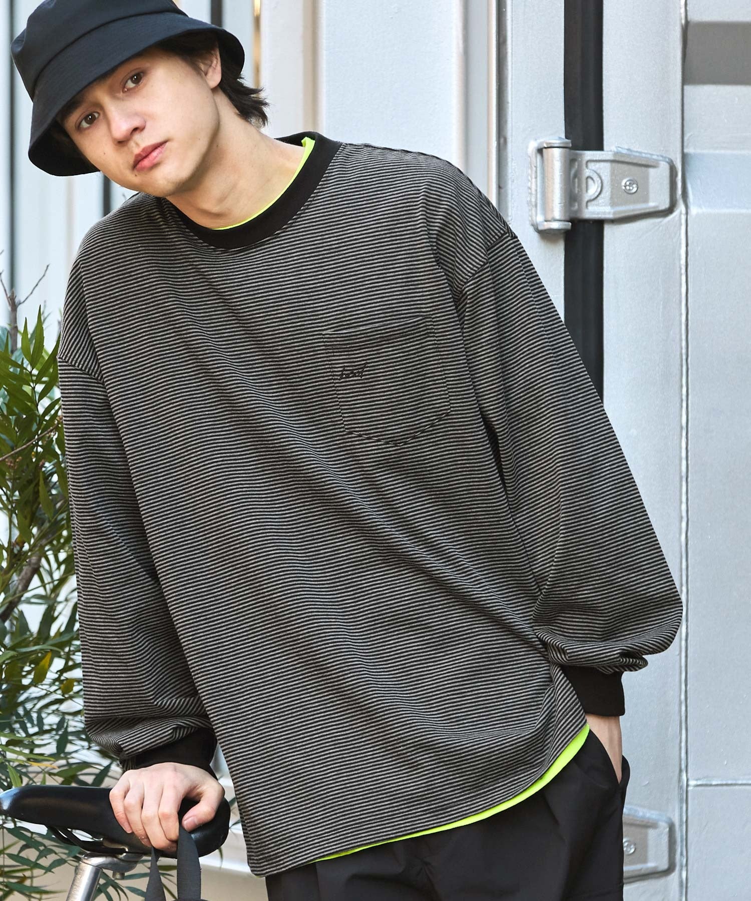 HECT / 條紋長袖T恤