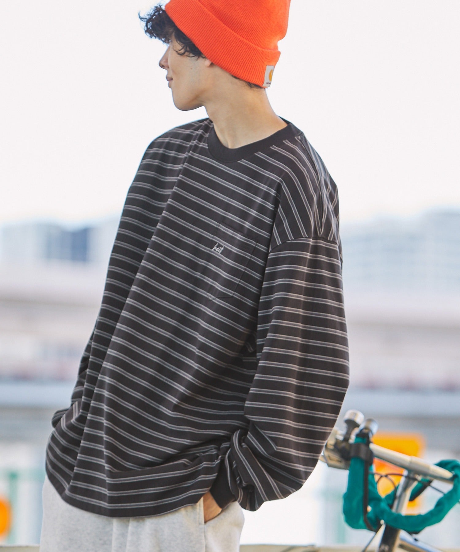 HECT / 條紋長袖T恤