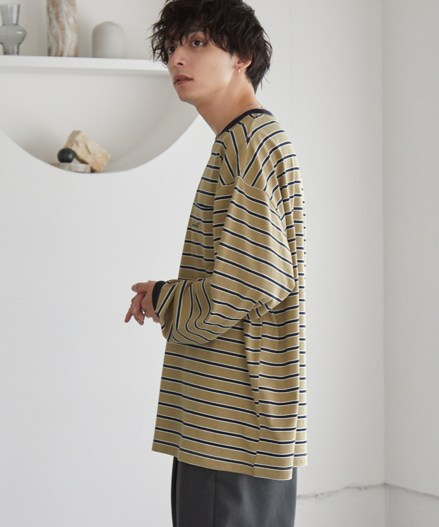 HECT / 條紋長袖T恤