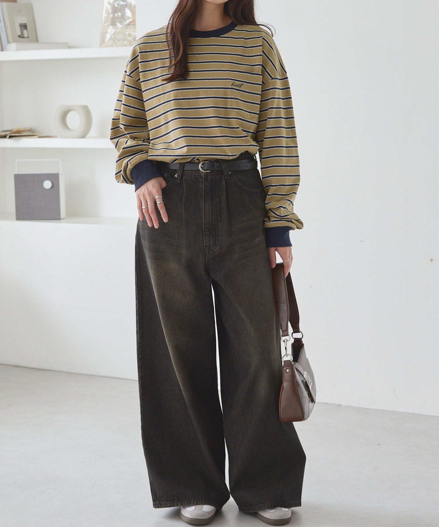 HECT / 條紋長袖T恤