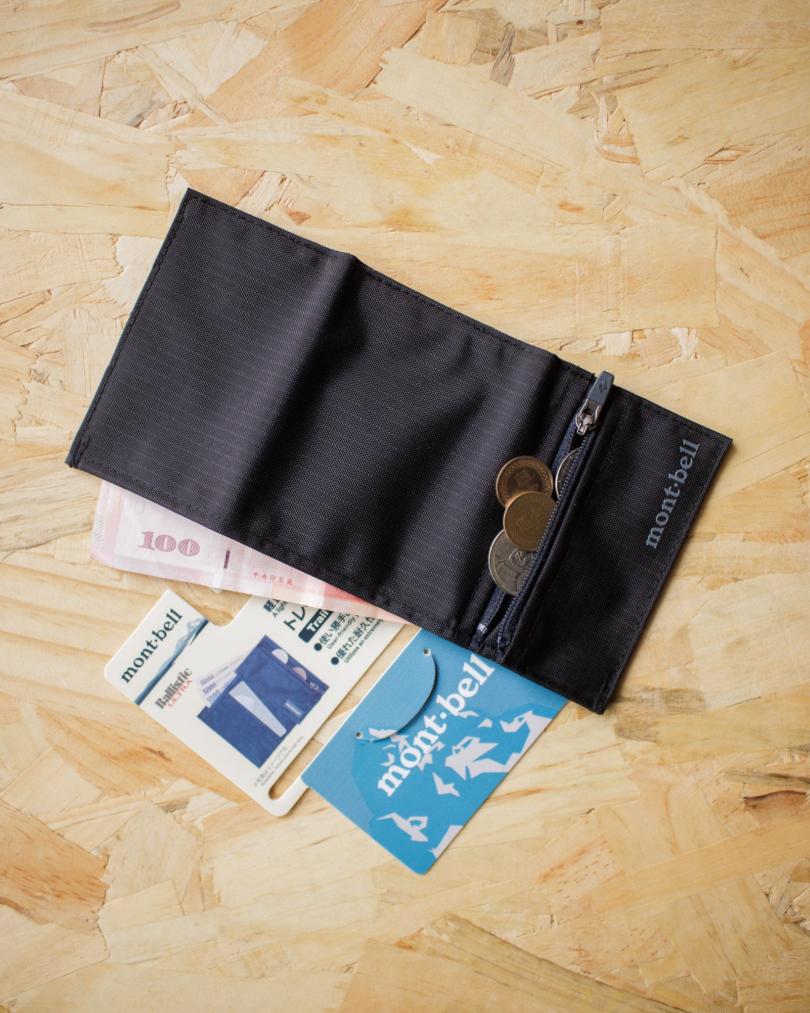 Mont-bell / 15克 極輕量 三摺錢包