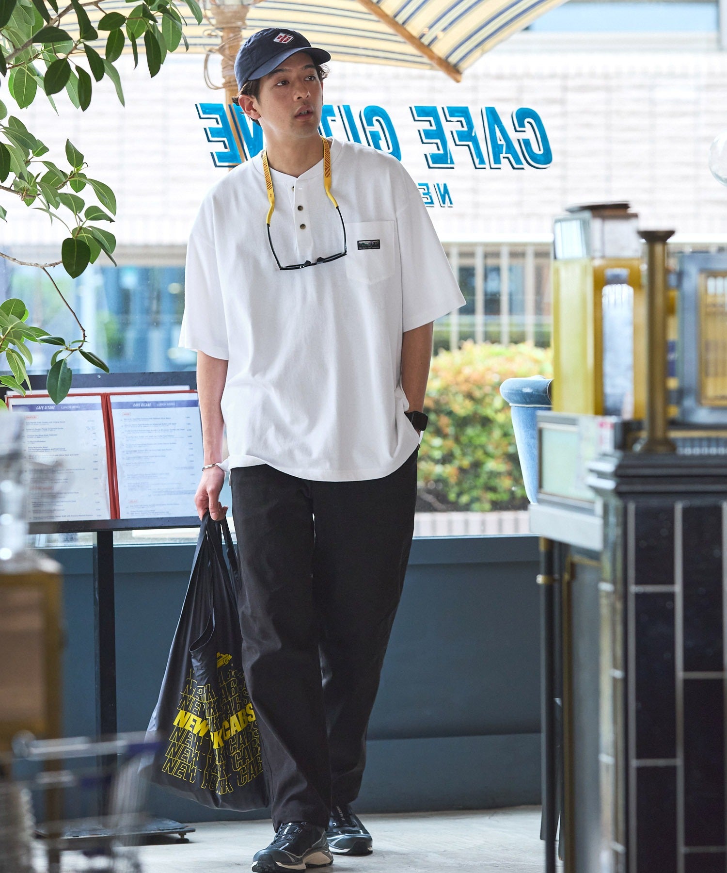 THE CRAFT CREW PRODUCTS / 抗菌防臭 重磅棉質 亨利領 短袖T恤