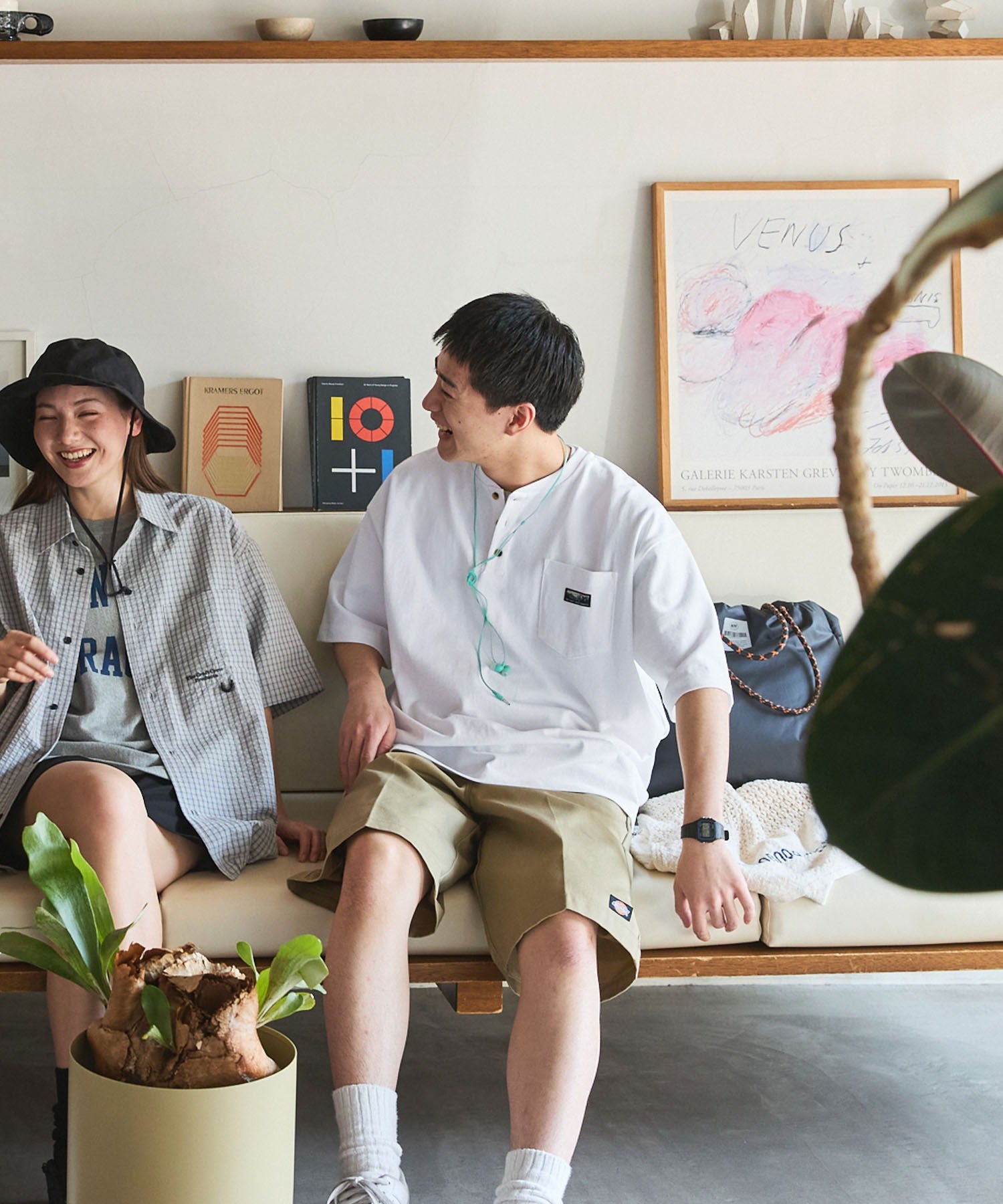 THE CRAFT CREW PRODUCTS / 抗菌防臭 重磅棉質 亨利領 短袖T恤