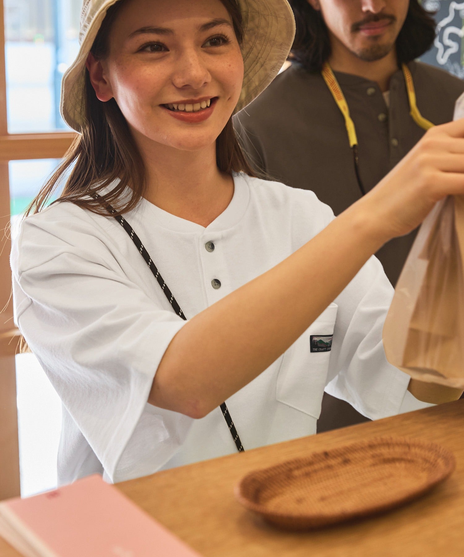 THE CRAFT CREW PRODUCTS / 抗菌防臭 重磅棉質 亨利領 短袖T恤