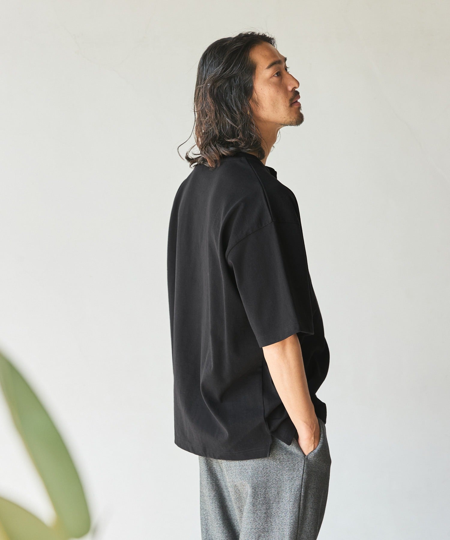 THE CRAFT CREW PRODUCTS / 抗菌防臭 重磅棉質 亨利領 短袖T恤