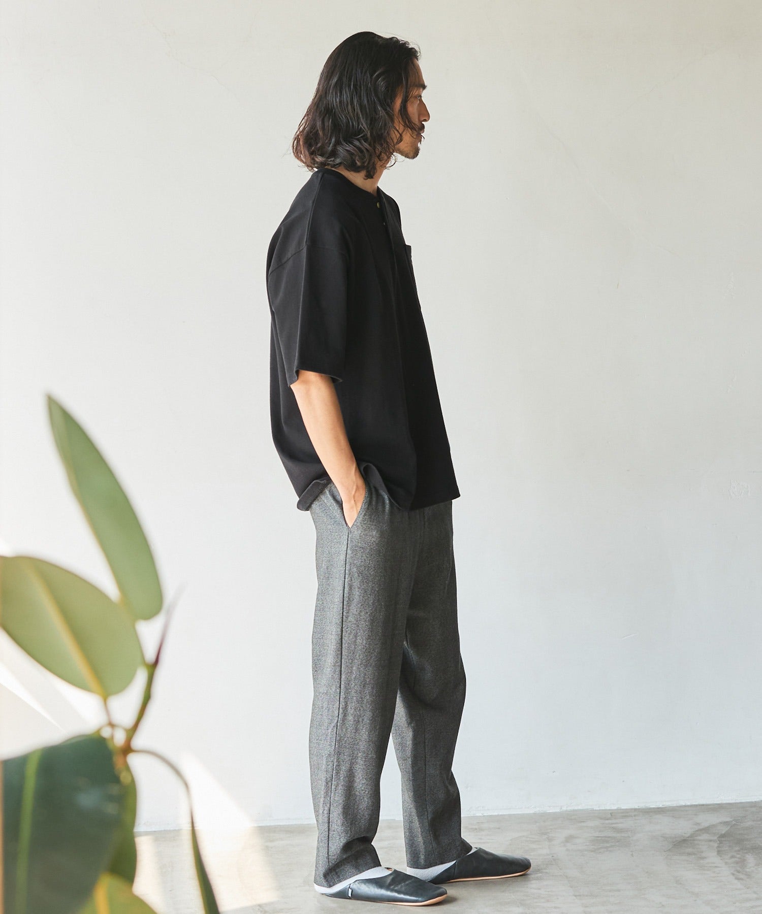 THE CRAFT CREW PRODUCTS / 抗菌防臭 重磅棉質 亨利領 短袖T恤