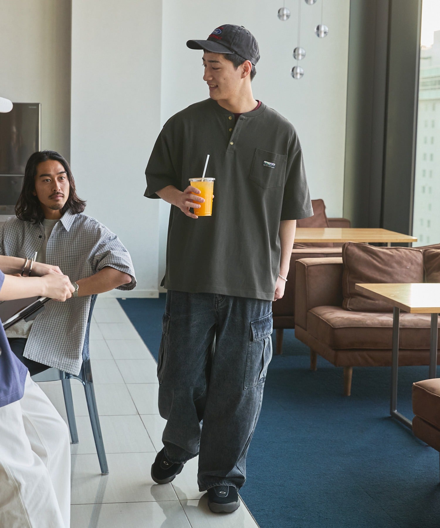 THE CRAFT CREW PRODUCTS / 抗菌防臭 重磅棉質 亨利領 短袖T恤