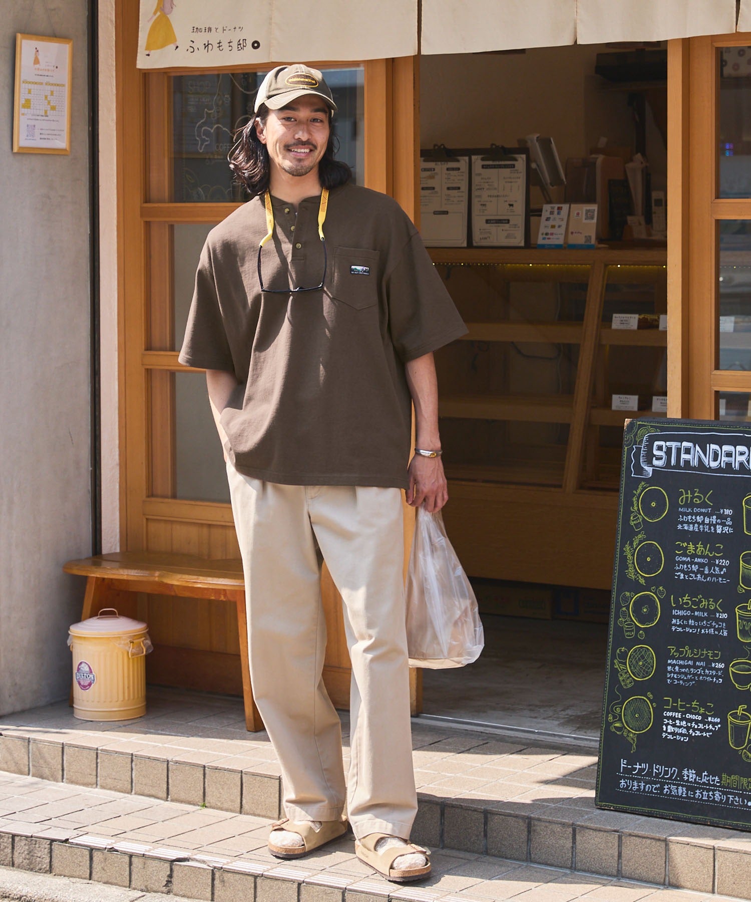 THE CRAFT CREW PRODUCTS / 抗菌防臭 重磅棉質 亨利領 短袖T恤