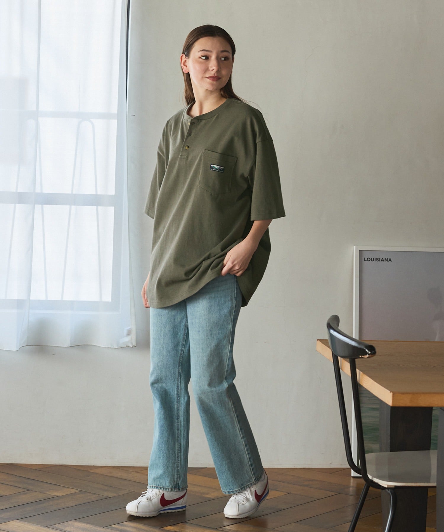 THE CRAFT CREW PRODUCTS / 抗菌防臭 重磅棉質 亨利領 短袖T恤