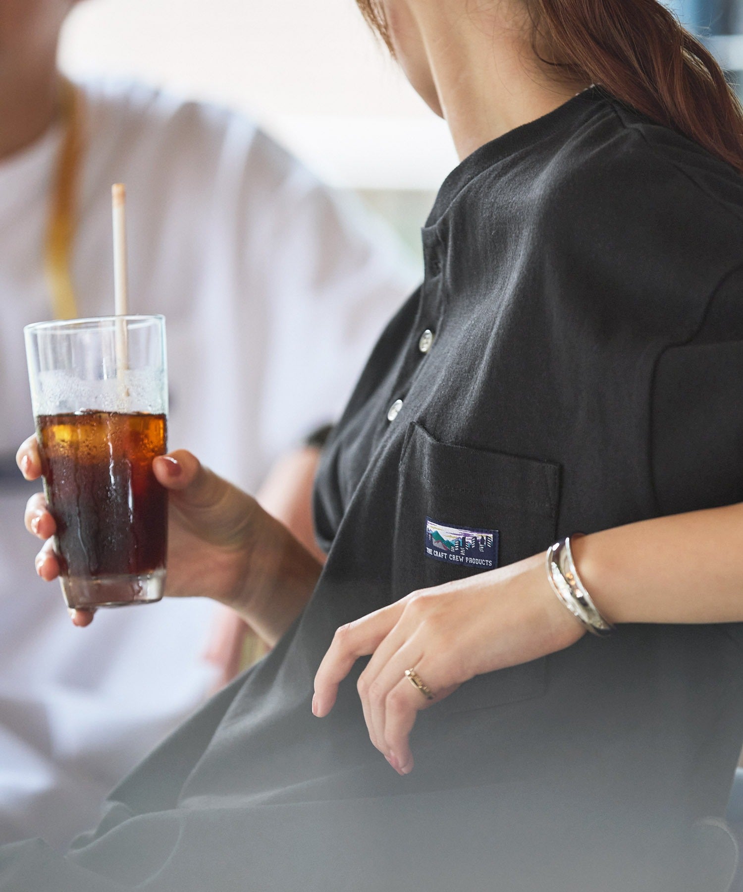 THE CRAFT CREW PRODUCTS / 抗菌防臭 重磅棉質 亨利領 短袖T恤