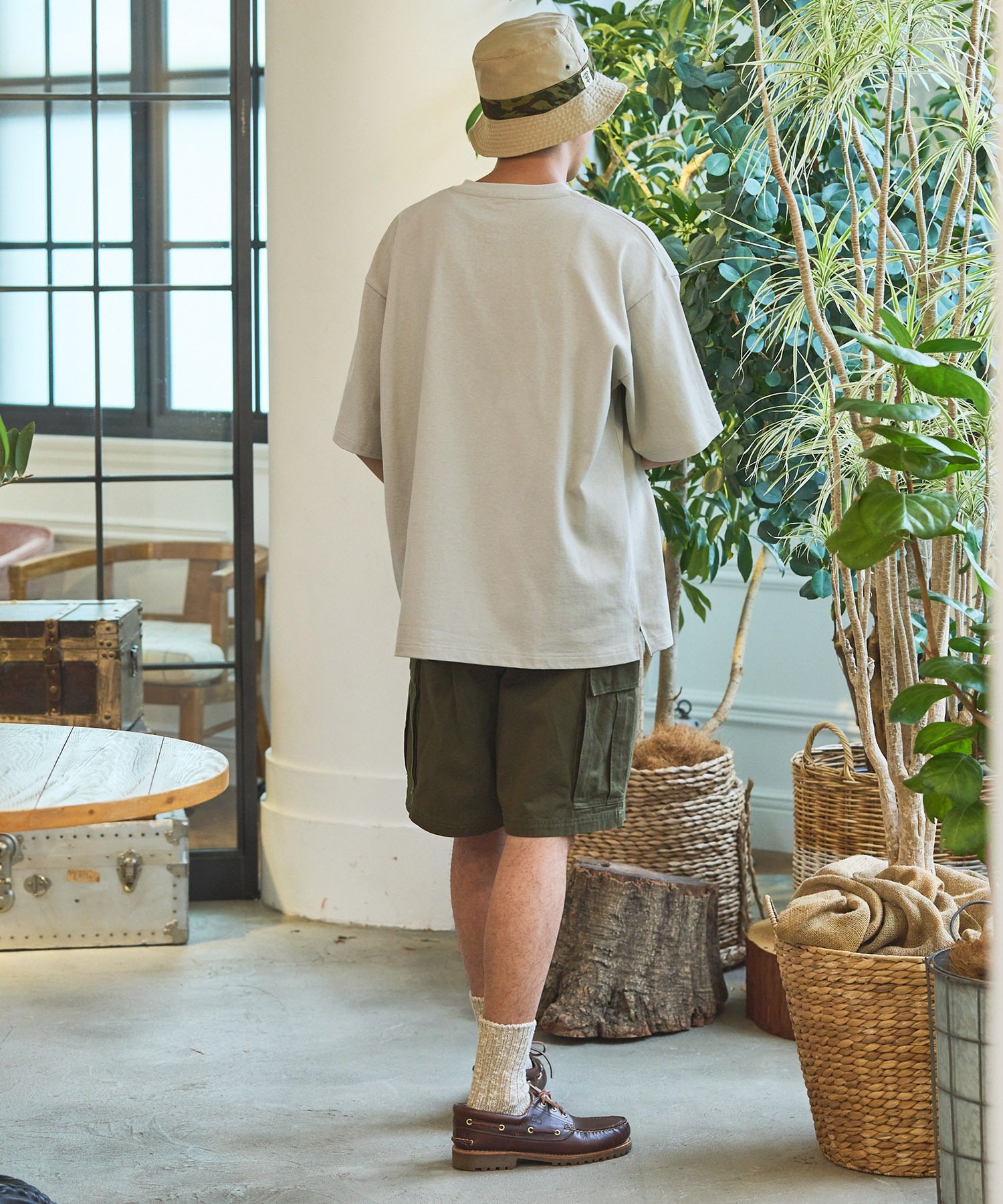 THE CRAFT CREW PRODUCTS / 抗菌防臭 重磅棉質 亨利領 短袖T恤